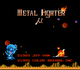 Metal Fighter title screenshot